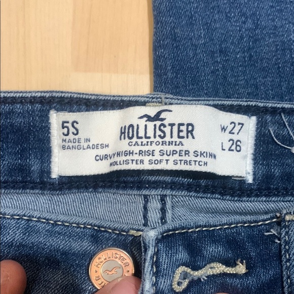 Women's hollister Blue Jeans 5s w27 L26 - Picture 3 of 9